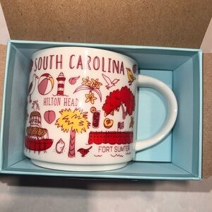 Starbucks South Carolina Mug - Red, Yellow, White
